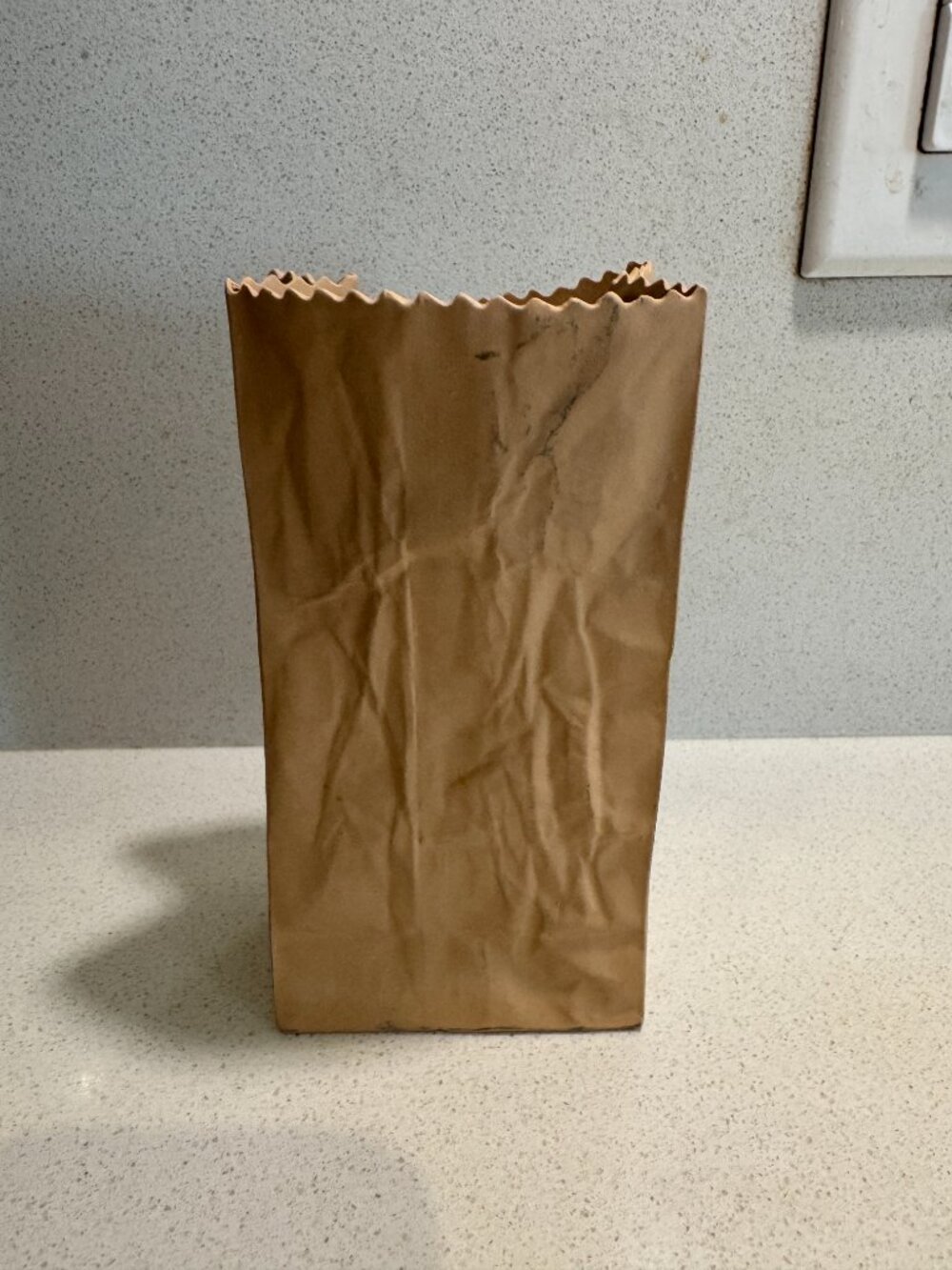 Vintage 80s Michel Harvey Paper Bag Vase Studio Pottery, Quebec, Rare - Picture 5 of 12